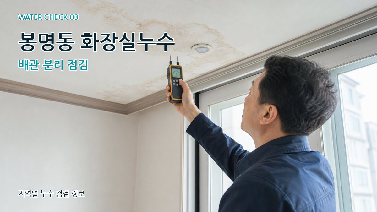 봉명동 천장누수 누수탐지 이미지