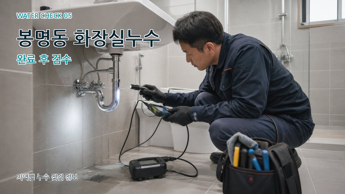봉명동 누수공사 누수탐지 이미지