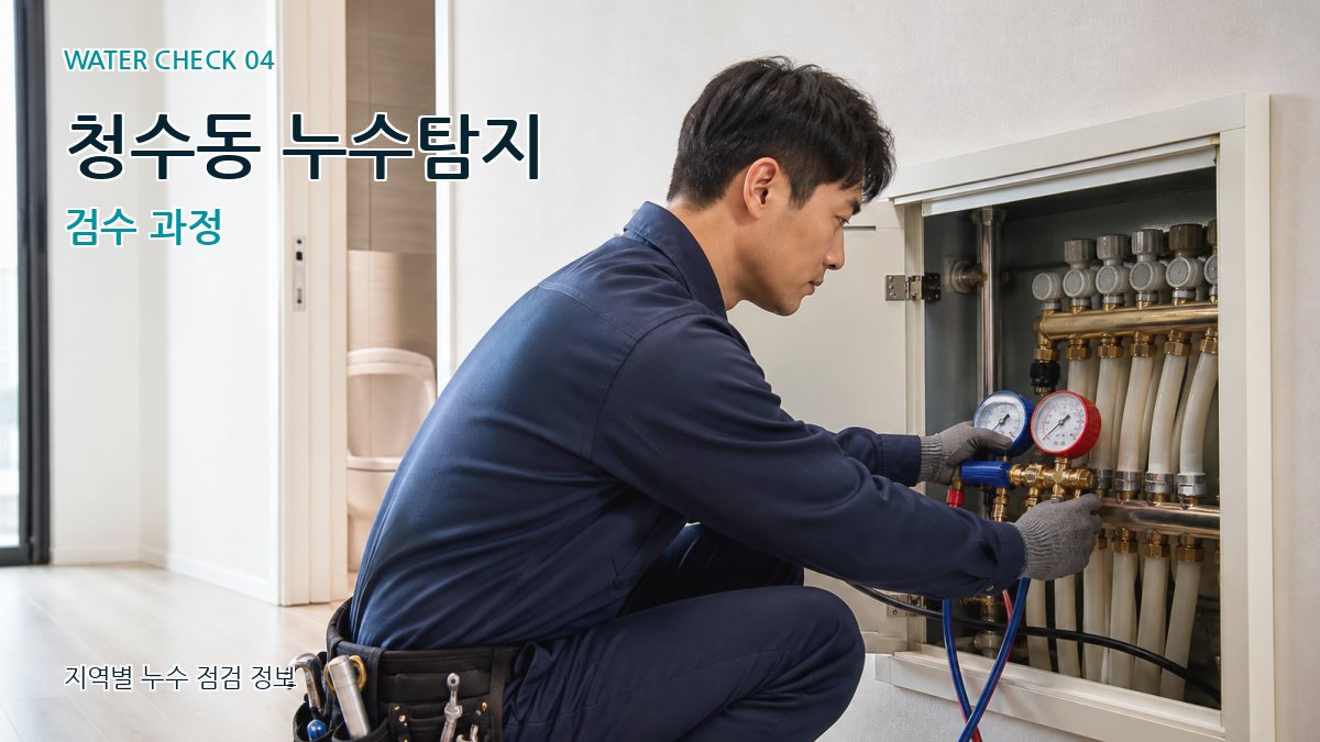 청수동 누수탐지 검수 과정