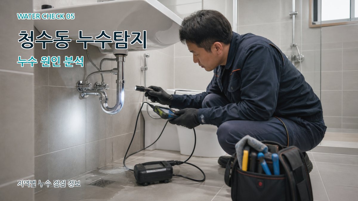 청수동 누수탐지 누수 원인 분석