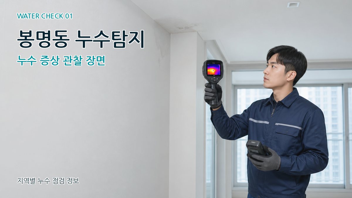 봉명동 아파트누수 누수탐지 이미지