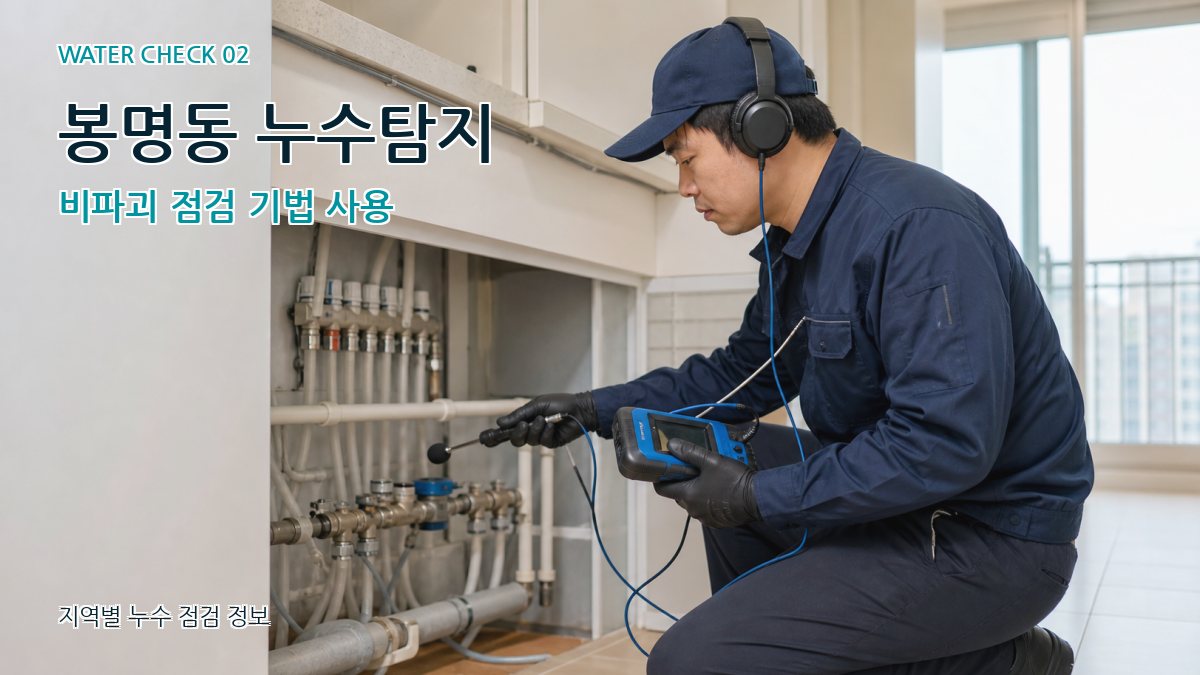봉명동 화장실누수 누수탐지 이미지