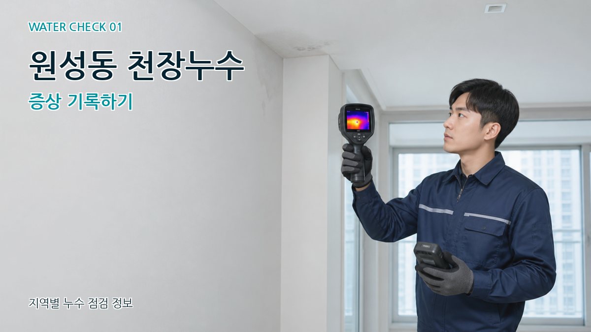 원성동 아파트누수 누수탐지 이미지