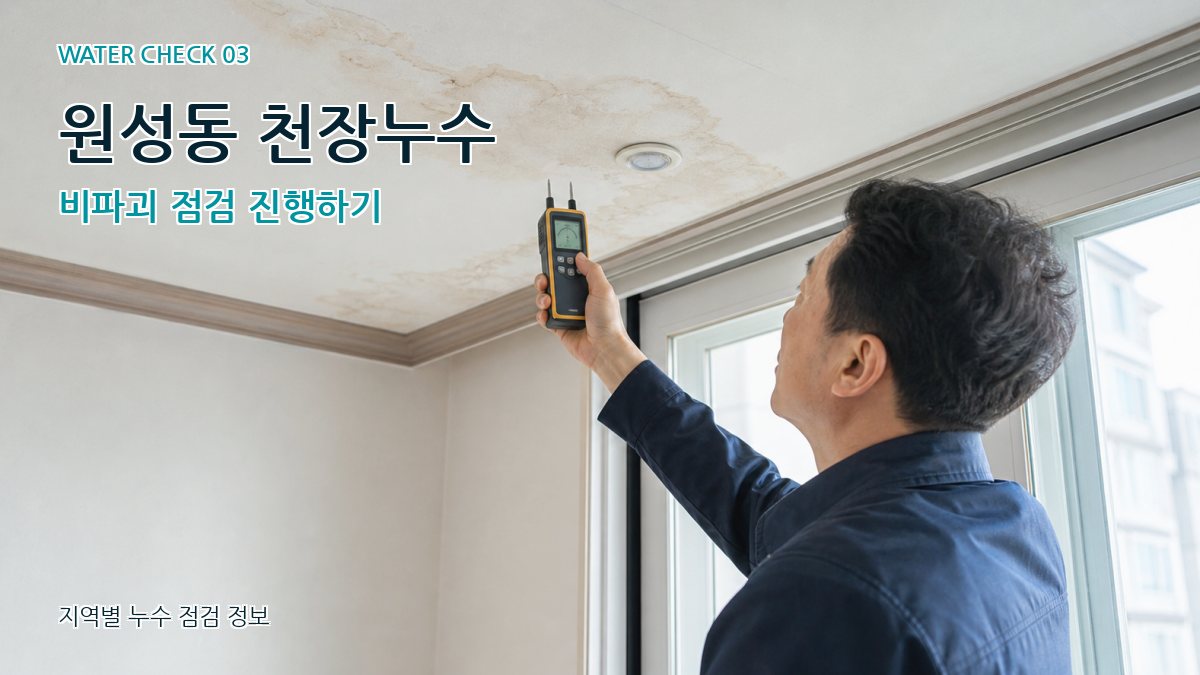 원성동 천장누수 누수탐지 이미지