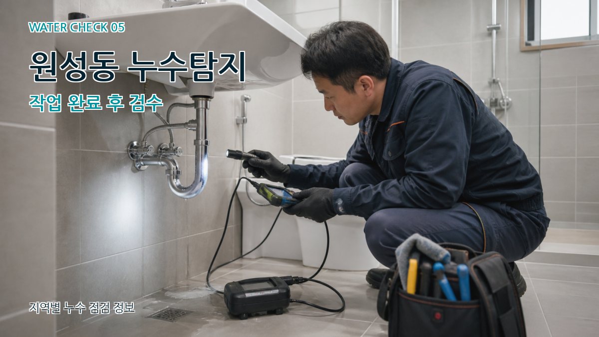 원성동 누수공사 누수탐지 이미지