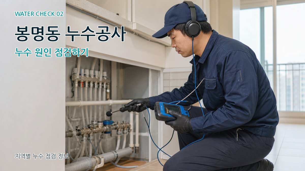 봉명동 화장실누수 누수탐지 이미지