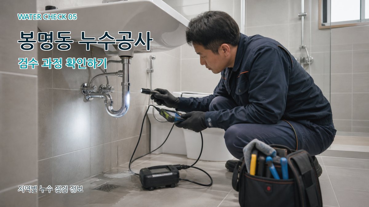 봉명동 누수공사 누수탐지 이미지