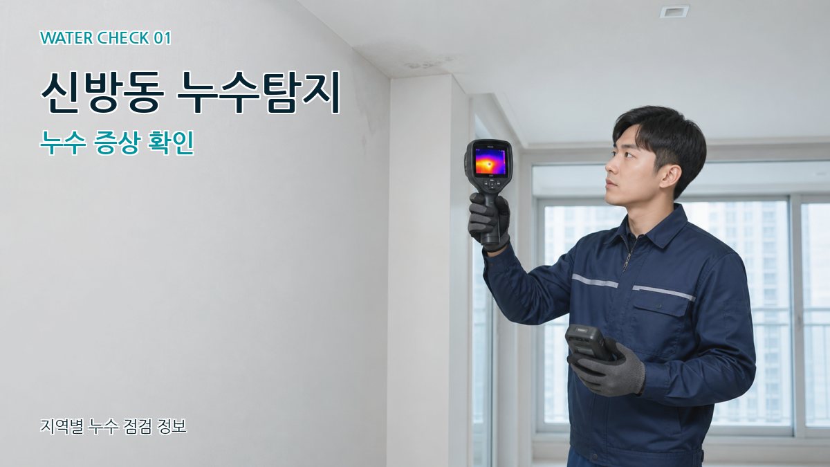 신방동 아파트누수 누수탐지 이미지
