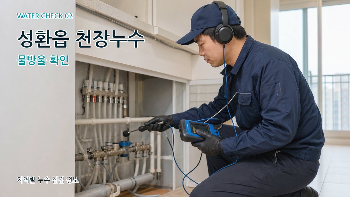 성환읍 화장실누수 누수탐지 이미지