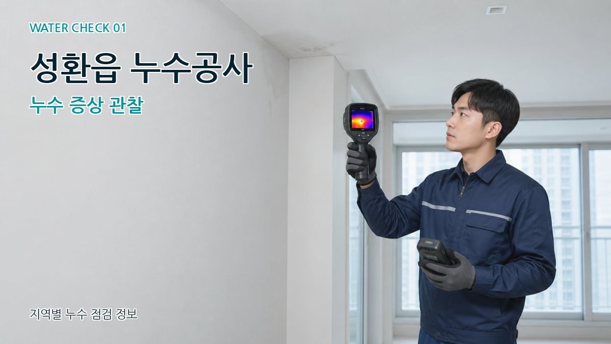 성환읍 아파트누수 누수탐지 이미지