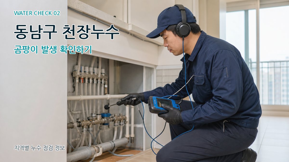 동남구 화장실누수 누수탐지 이미지