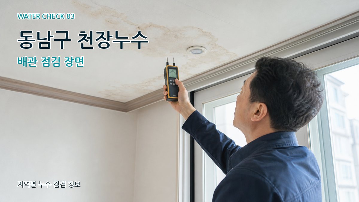 동남구 천장누수 누수탐지 이미지