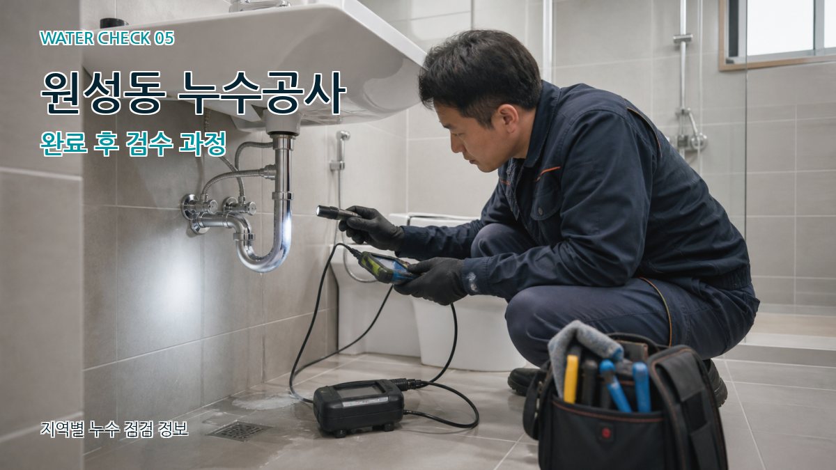 원성동 누수공사 누수탐지 이미지