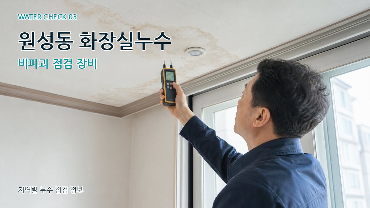 원성동 천장누수 누수탐지 이미지
