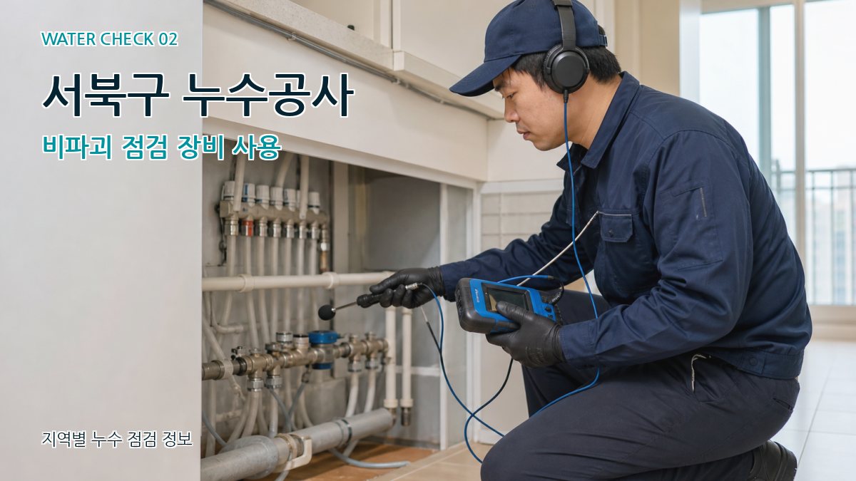 서북구 화장실누수 누수탐지 이미지