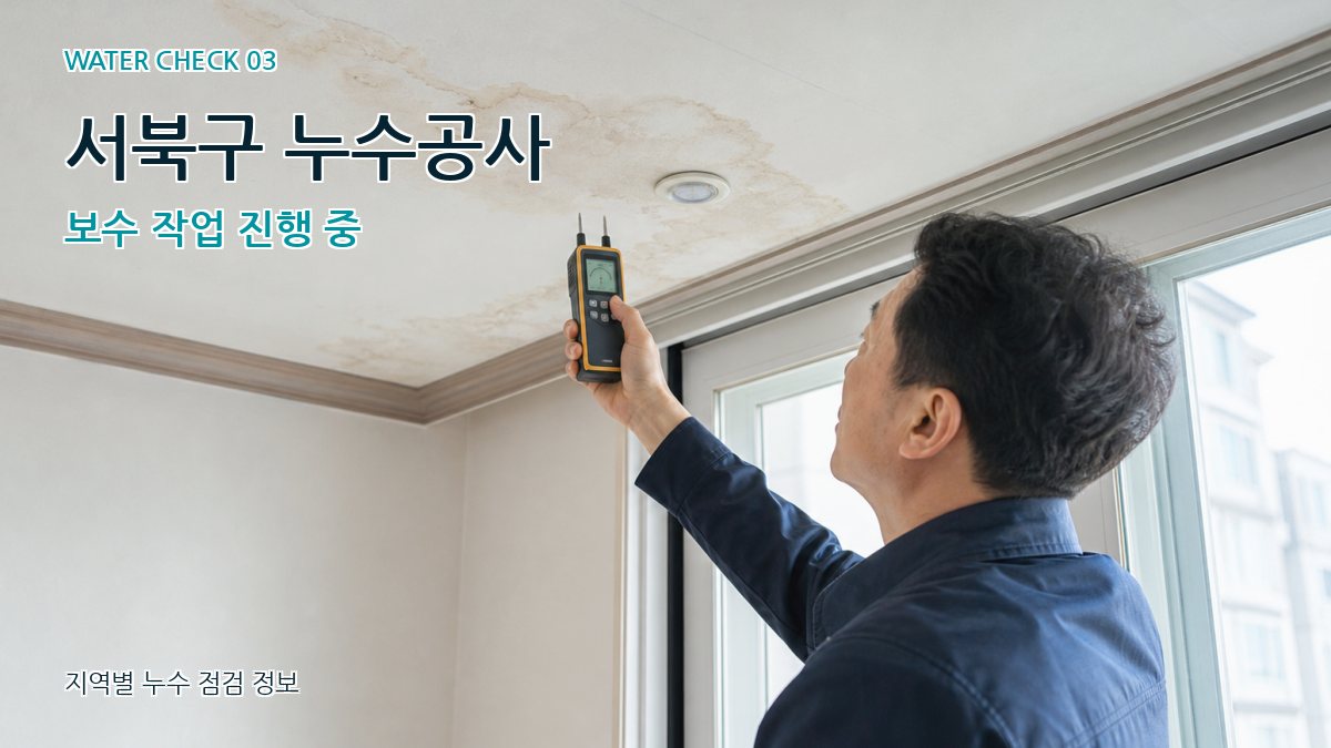 서북구 천장누수 누수탐지 이미지