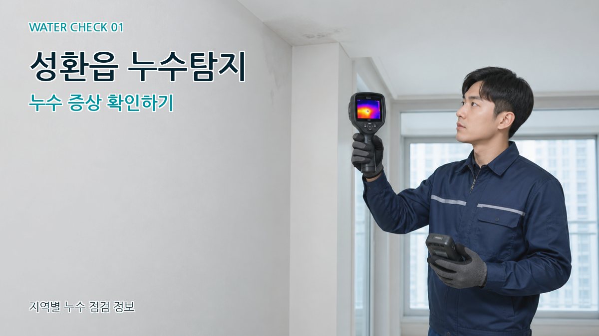 성환읍 아파트누수 누수탐지 이미지