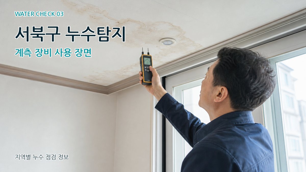 서북구 천장누수 누수탐지 이미지