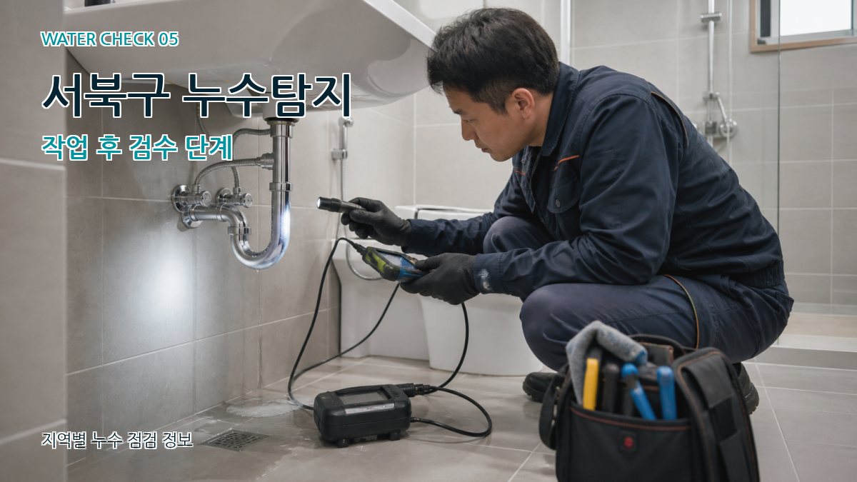 서북구 누수공사 누수탐지 이미지