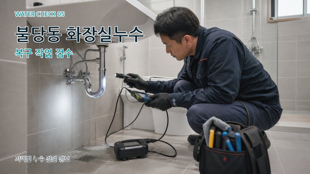 불당동 누수공사 누수탐지 이미지