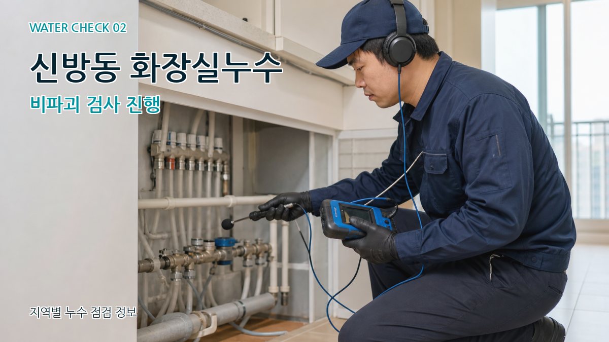 신방동 화장실누수 누수탐지 이미지