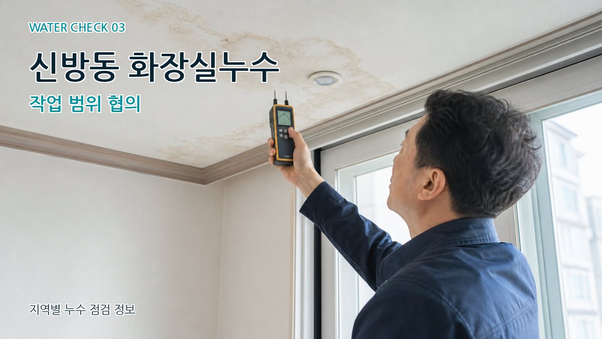 신방동 천장누수 누수탐지 이미지