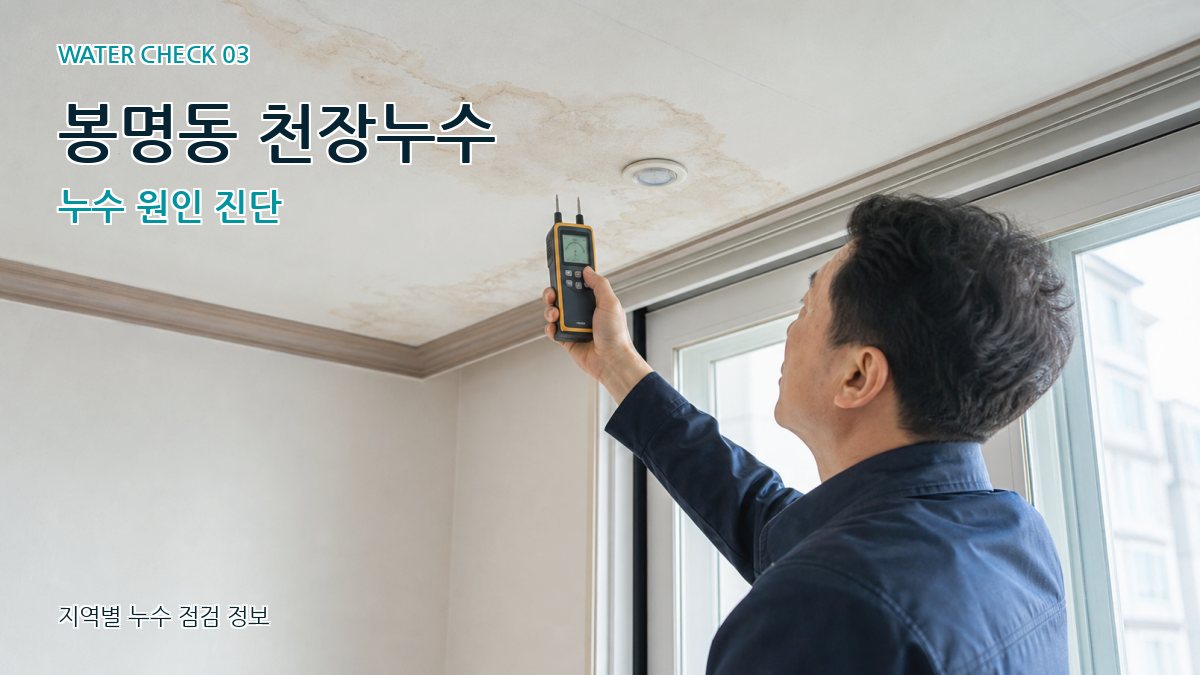 봉명동 천장누수 누수탐지 이미지