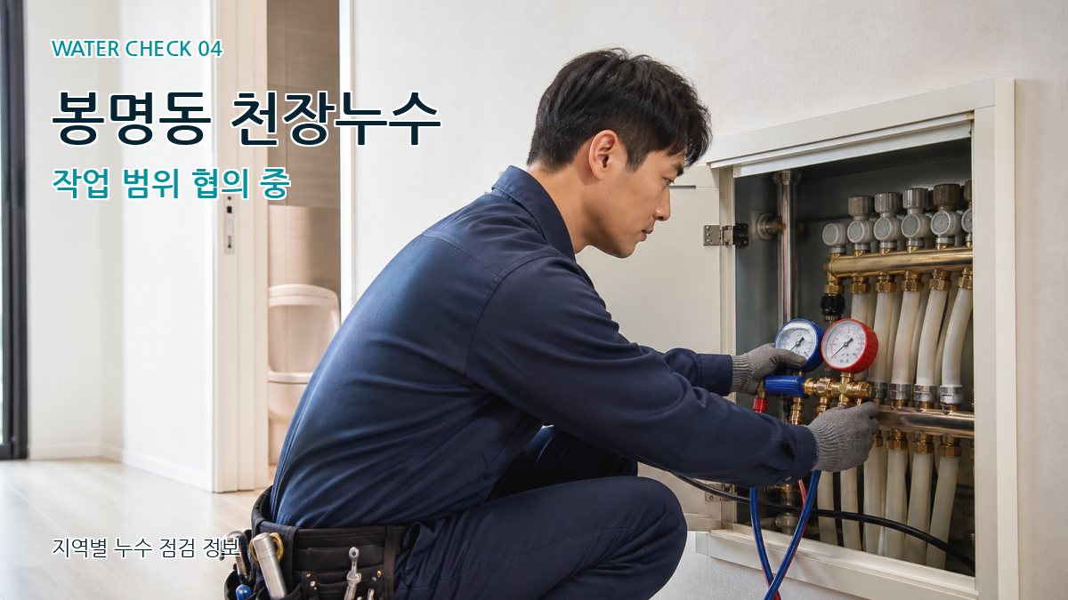 봉명동 누수탐지 누수탐지 이미지