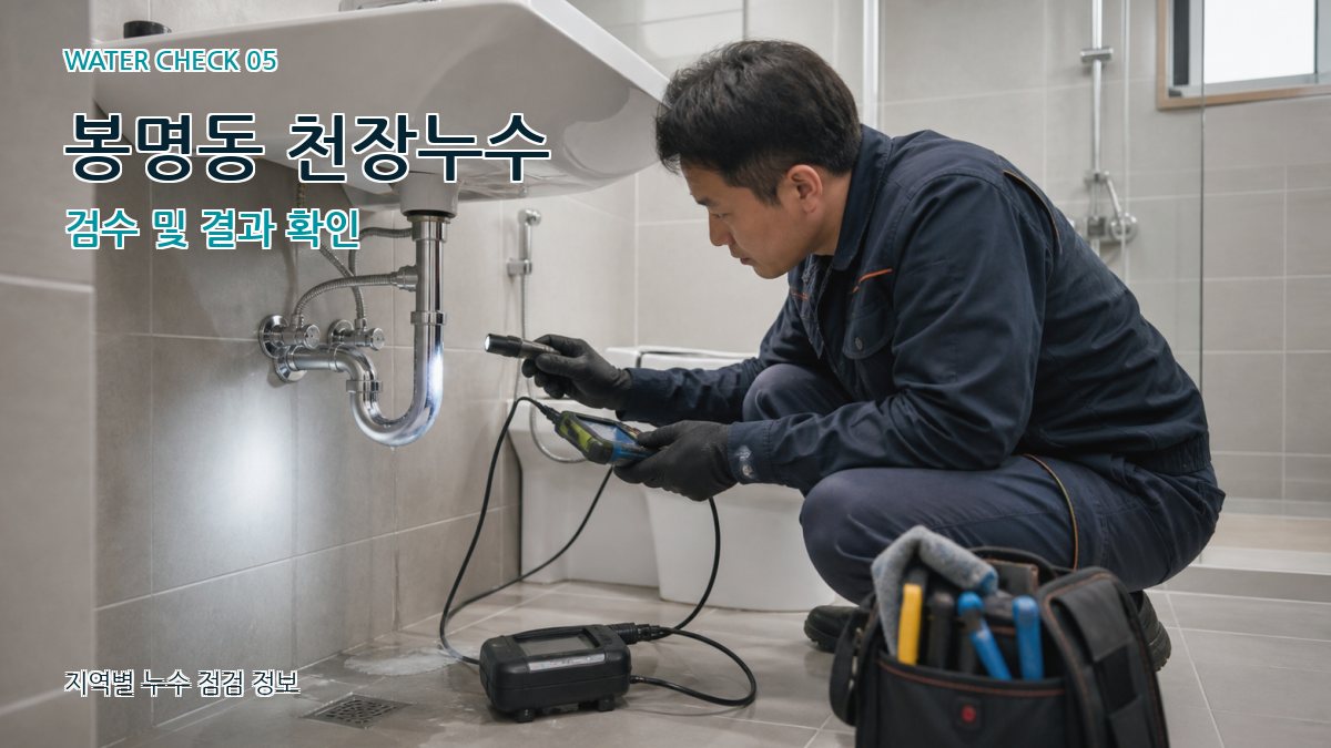 봉명동 누수공사 누수탐지 이미지