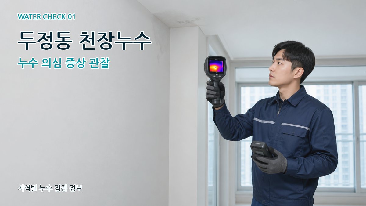 두정동 아파트누수 누수탐지 이미지