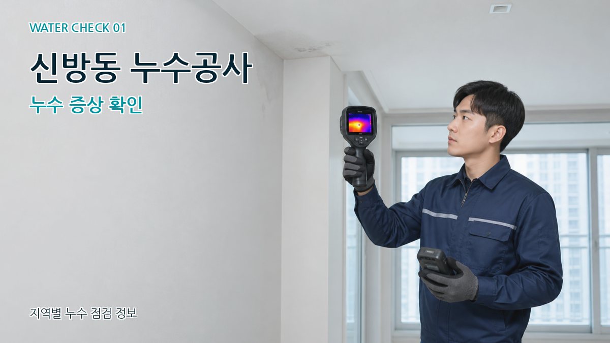 신방동 아파트누수 누수탐지 이미지