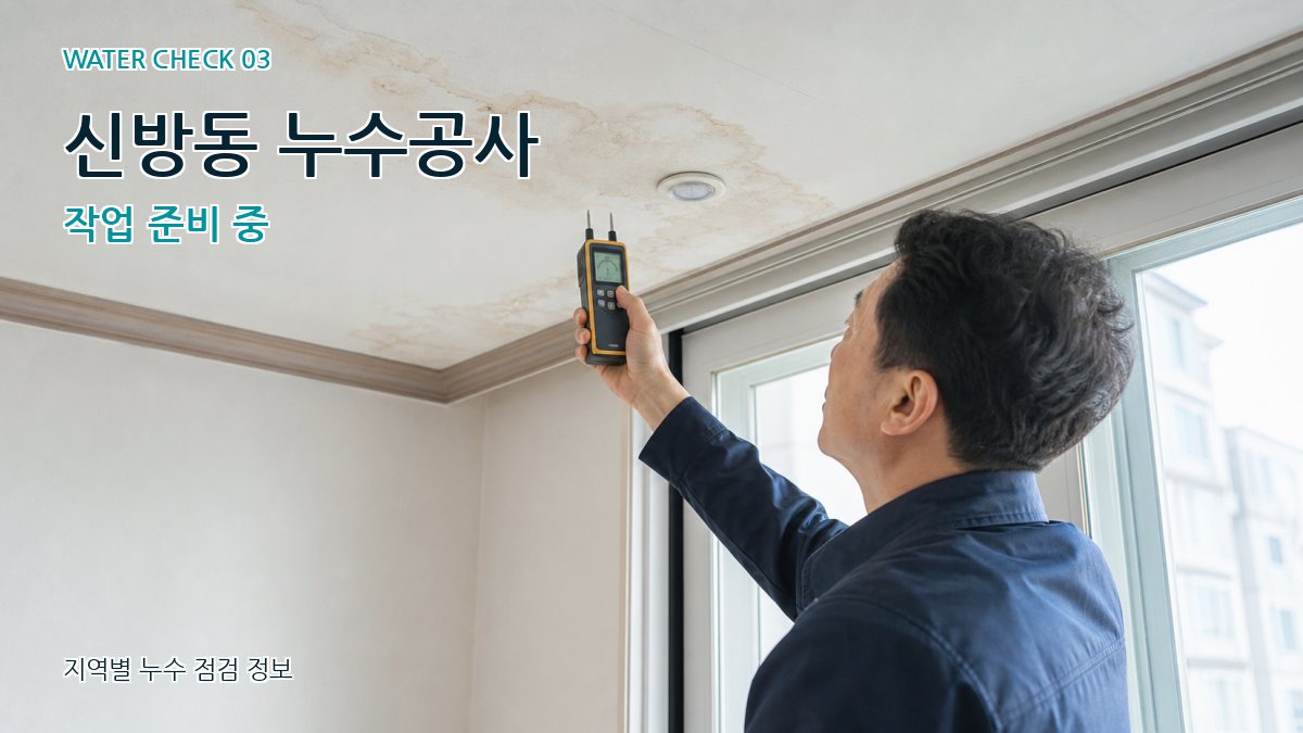 신방동 천장누수 누수탐지 이미지