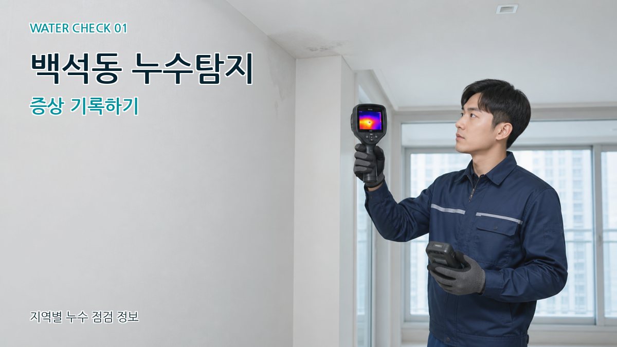 백석동 누수탐지 증상 기록하기