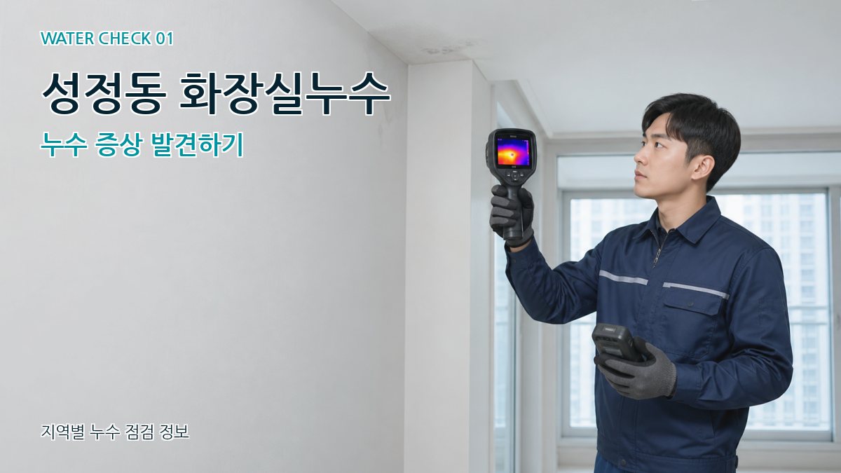 성정동 아파트누수 누수탐지 이미지