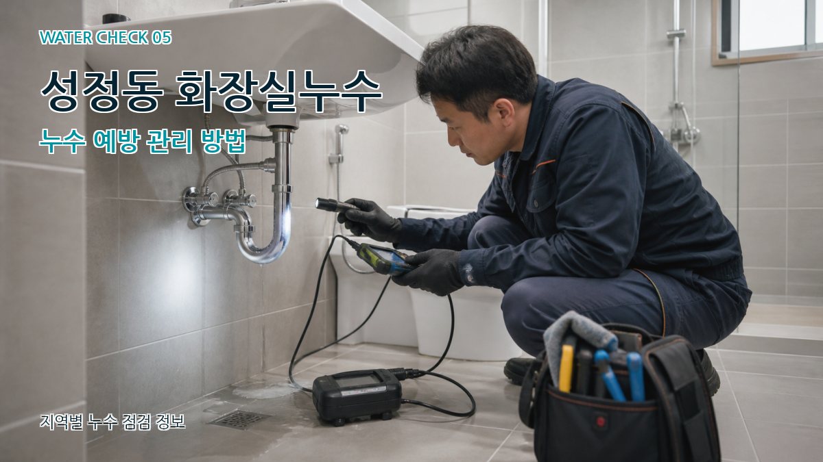 성정동 누수공사 누수탐지 이미지