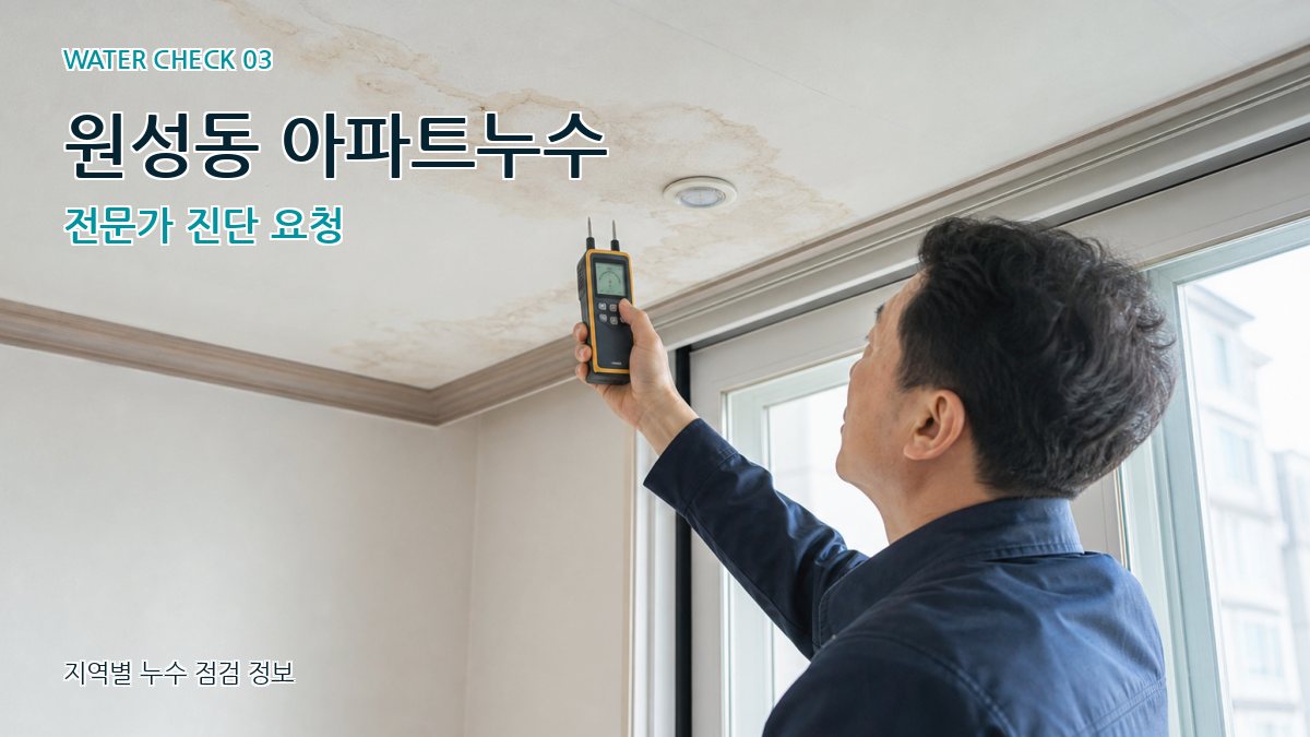 원성동 천장누수 누수탐지 이미지