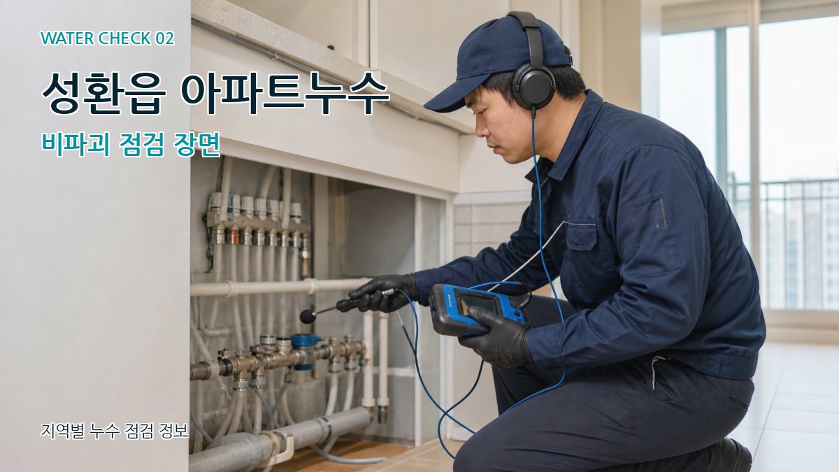 성환읍 화장실누수 누수탐지 이미지