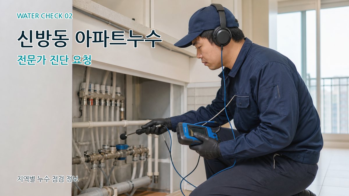 신방동 화장실누수 누수탐지 이미지
