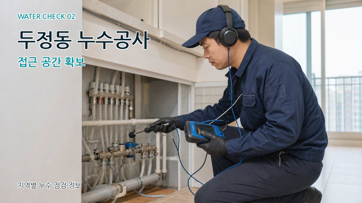 두정동 화장실누수 누수탐지 이미지