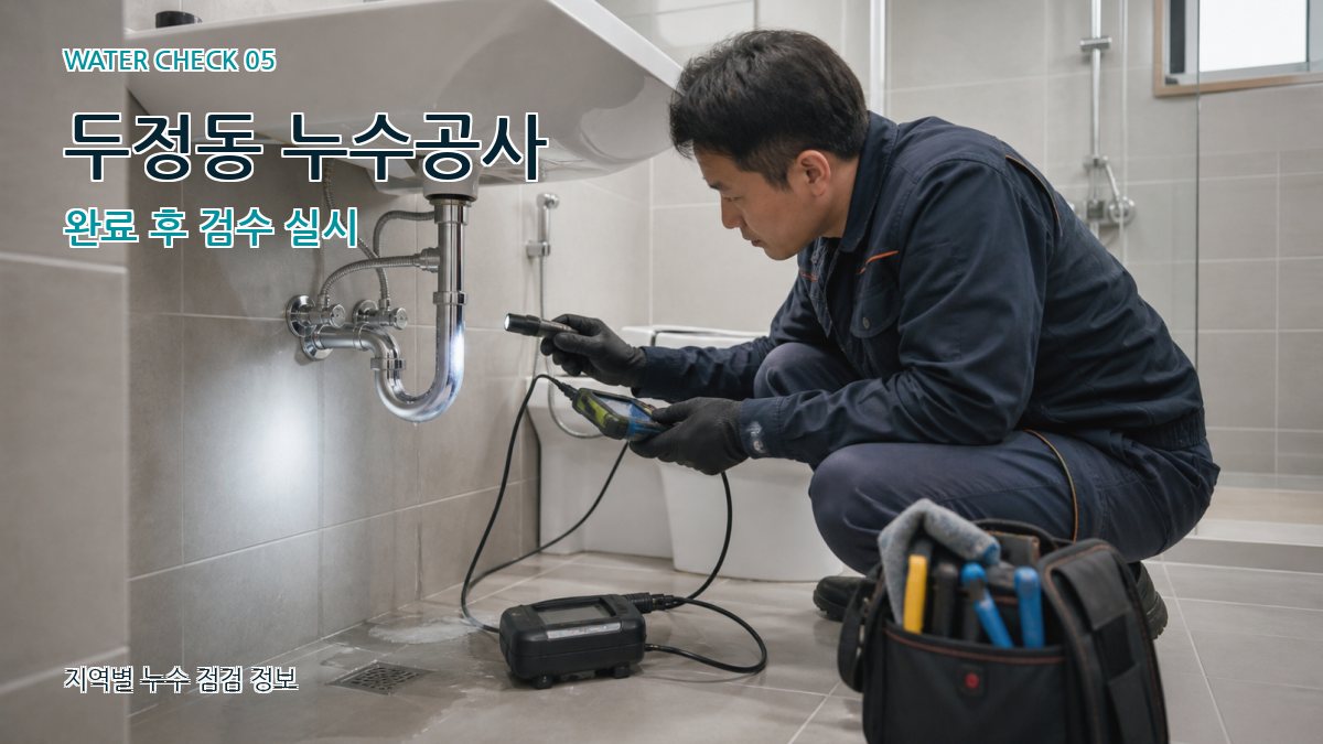 두정동 누수공사 누수탐지 이미지