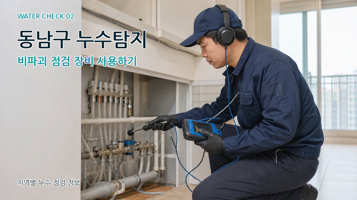 동남구 화장실누수 누수탐지 이미지