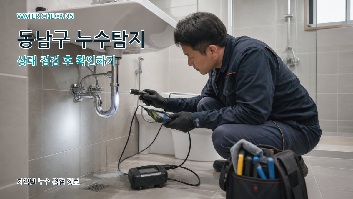 동남구 누수공사 누수탐지 이미지