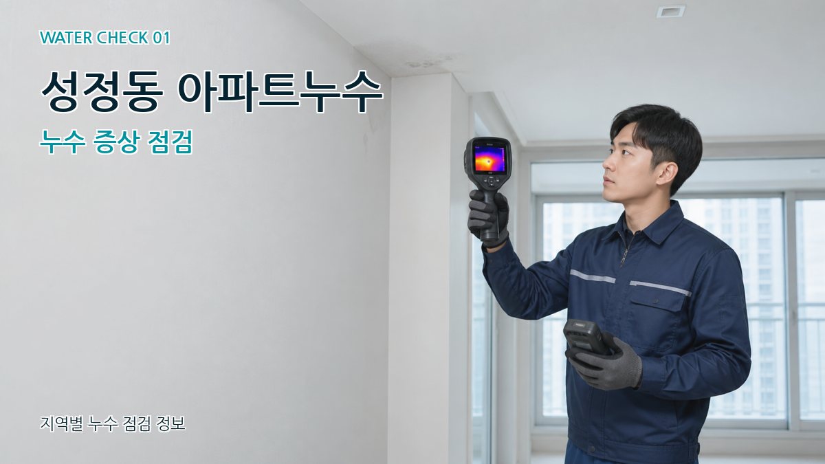 성정동 아파트누수 누수탐지 이미지