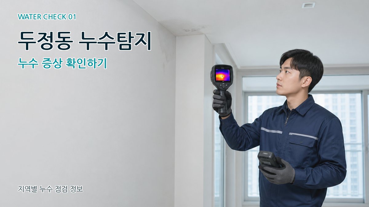 두정동 아파트누수 누수탐지 이미지