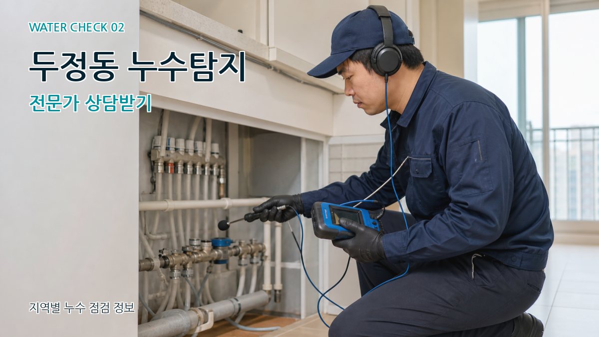 두정동 화장실누수 누수탐지 이미지