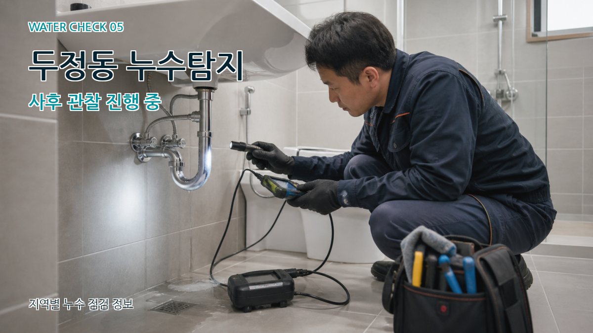 두정동 누수공사 누수탐지 이미지