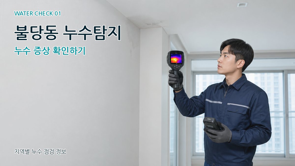 불당동 아파트누수 누수탐지 이미지