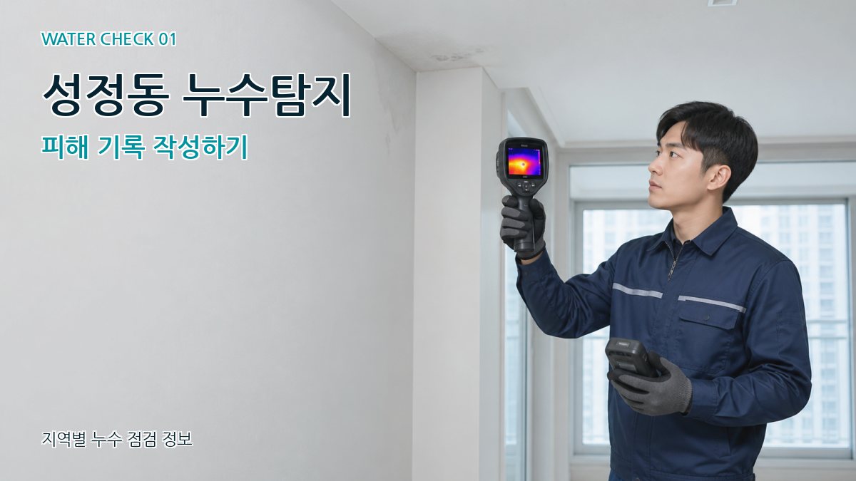 성정동 아파트누수 누수탐지 이미지