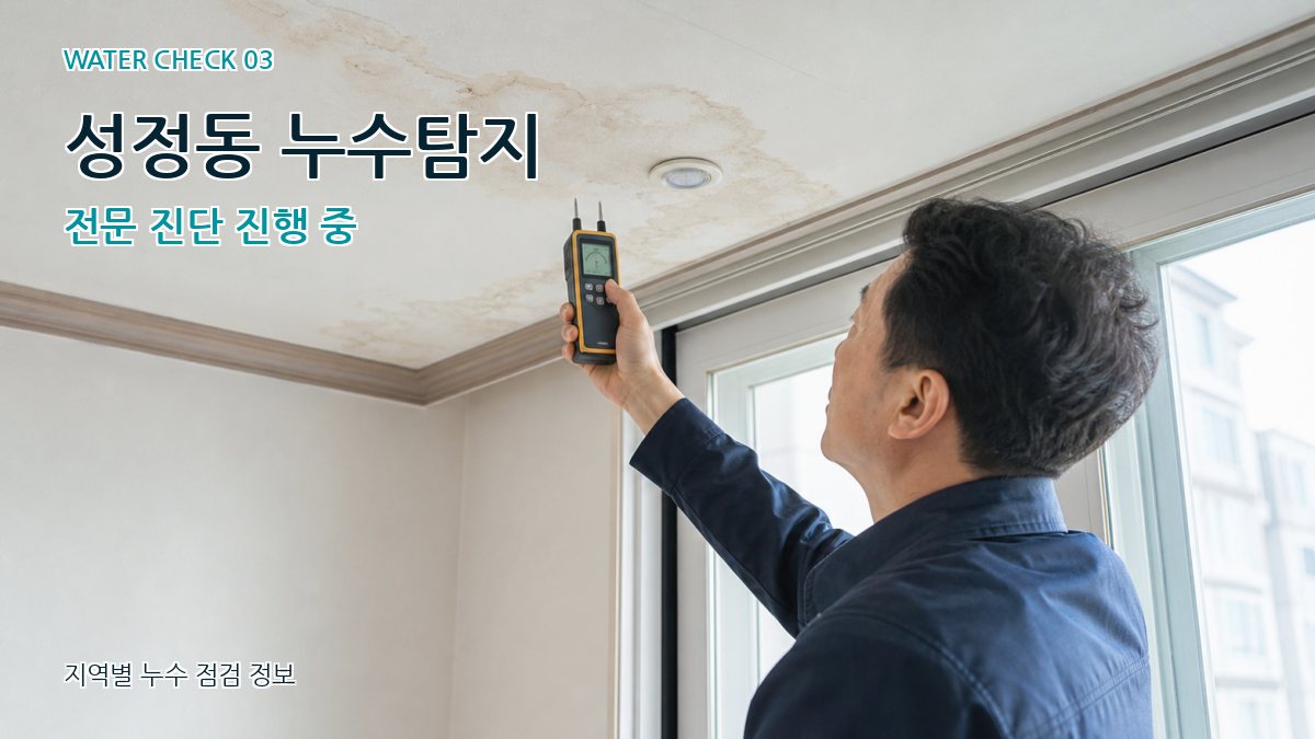 성정동 천장누수 누수탐지 이미지