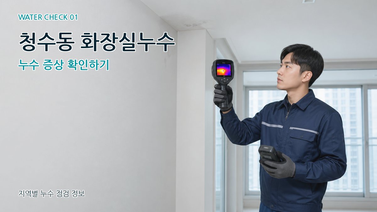 청수동 아파트누수 누수탐지 이미지